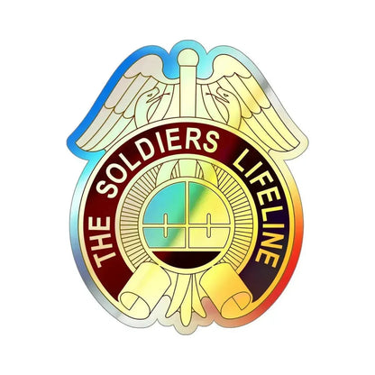 424 Medical Battalion (U.S. Army) Holographic STICKER Die-Cut Vinyl Decal 6 Inch Holographic - The Sticker Space