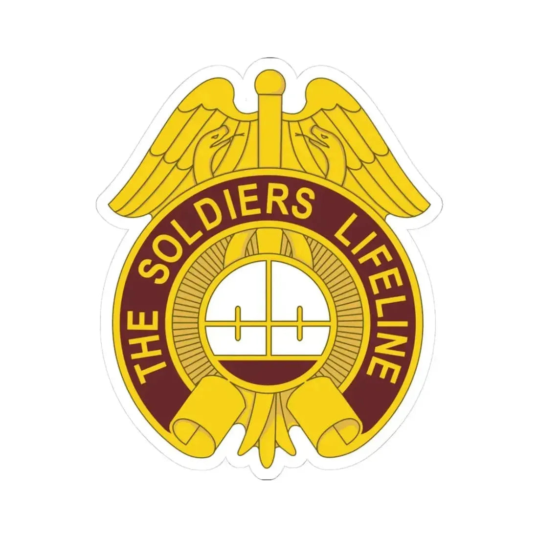 424 Medical Battalion (U.S. Army) STICKER Vinyl Kiss-Cut Decal 3 Inch White - The Sticker Space