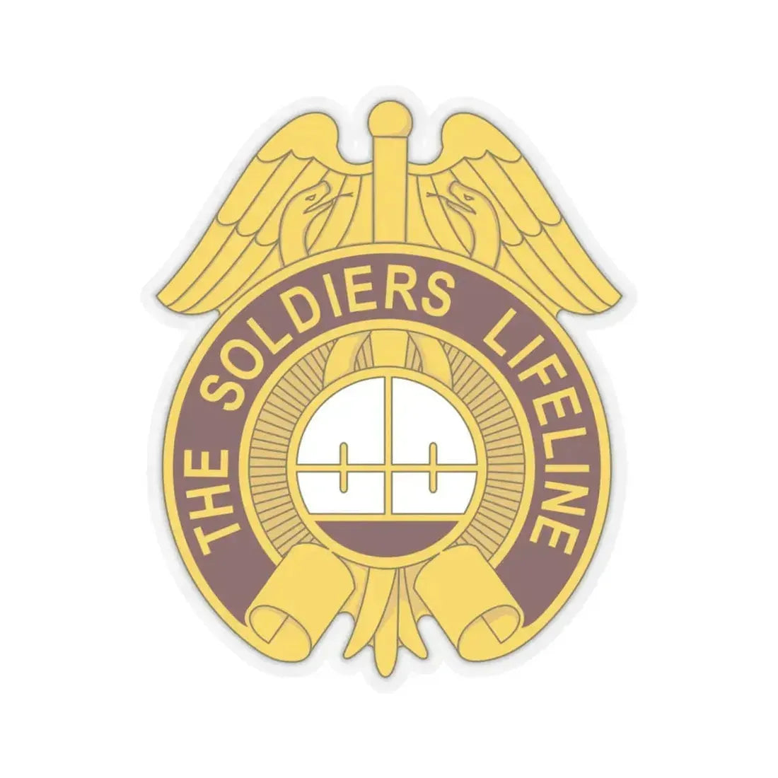 424 Medical Battalion (U.S. Army) STICKER Vinyl Kiss-Cut Decal 6 Inch Transparent - The Sticker Space