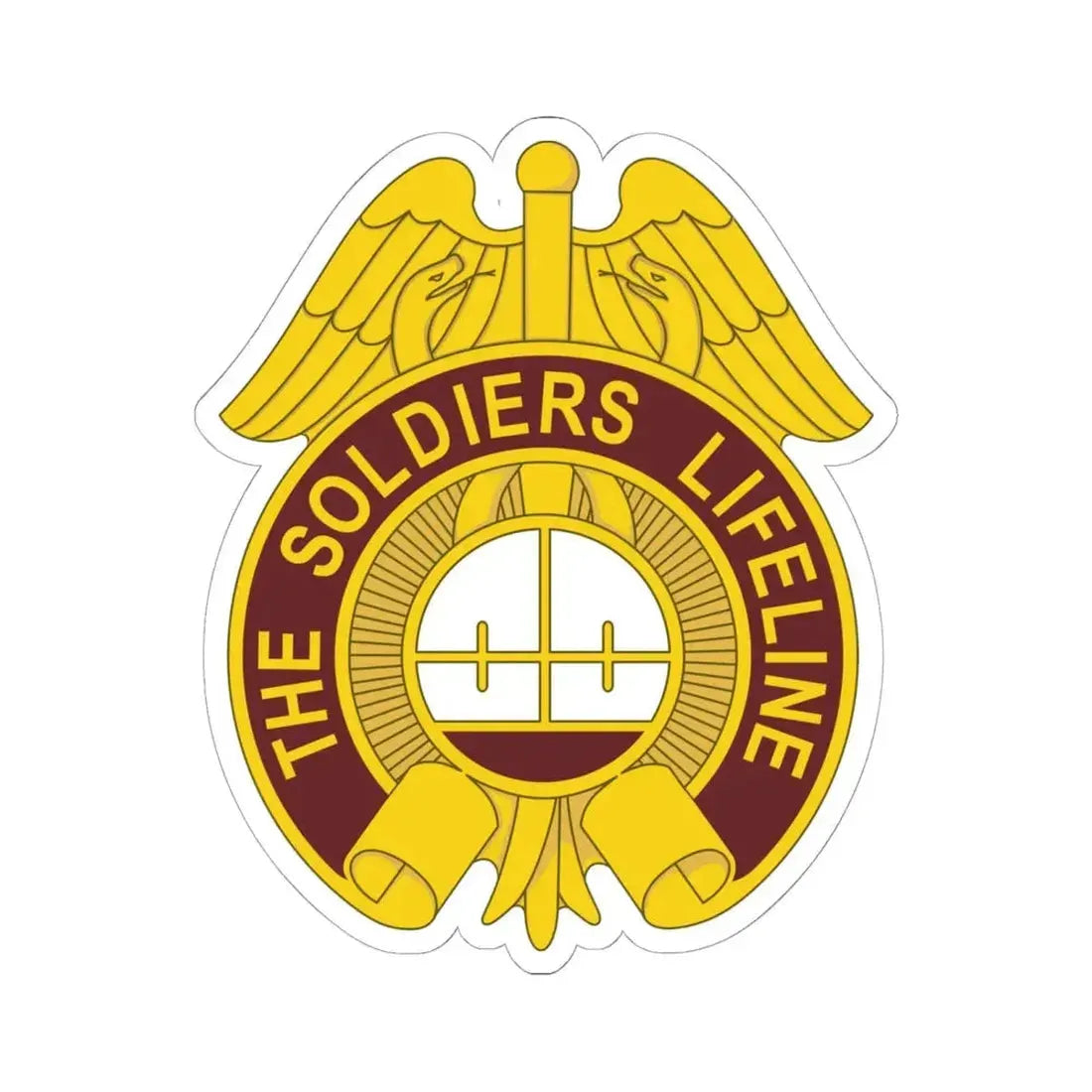 424 Medical Battalion (U.S. Army) STICKER Vinyl Kiss-Cut Decal 6 Inch White - The Sticker Space