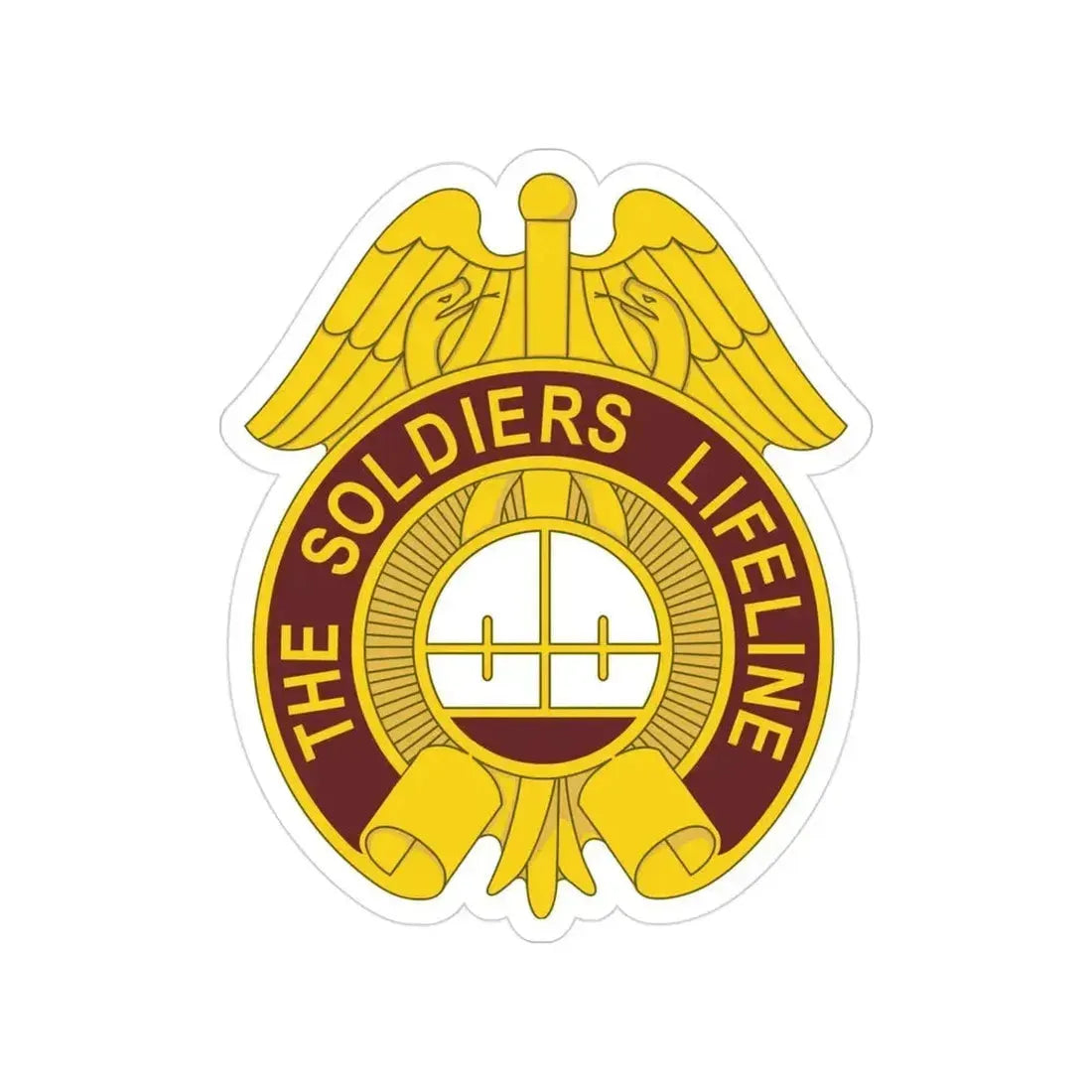 424 Medical Battalion (U.S. Army) Transparent STICKER Die-Cut Vinyl Decal 3 Inch - The Sticker Space