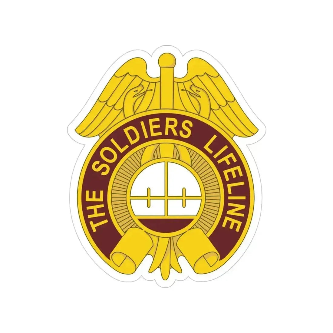 424 Medical Battalion (U.S. Army) Transparent STICKER Die-Cut Vinyl Decal 4 Inch - The Sticker Space