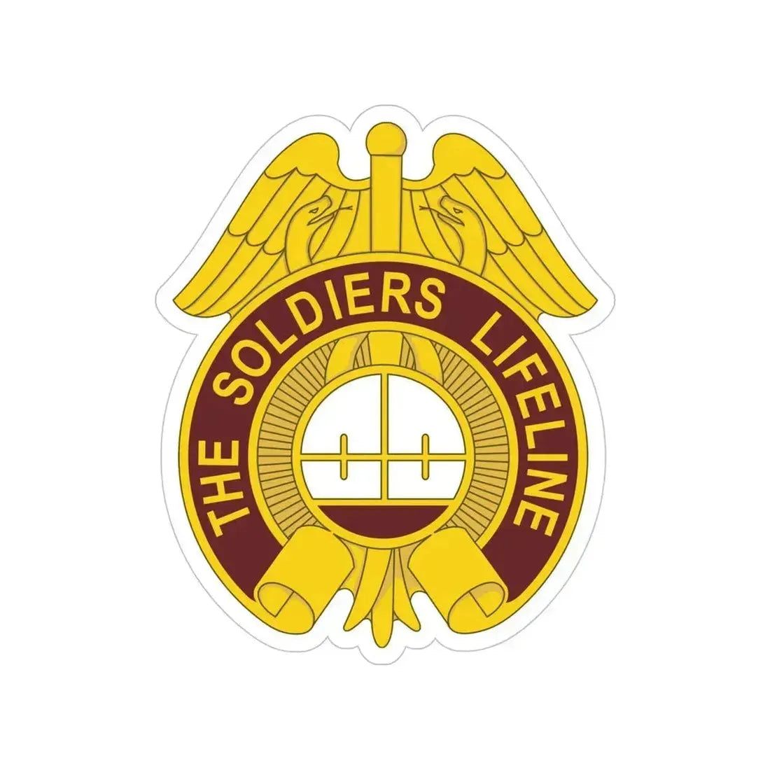 424 Medical Battalion (U.S. Army) Transparent STICKER Die-Cut Vinyl Decal 5 Inch - The Sticker Space