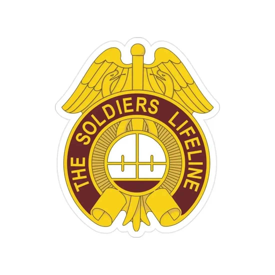 424 Medical Battalion (U.S. Army) Transparent STICKER Die-Cut Vinyl Decal - The Sticker Space