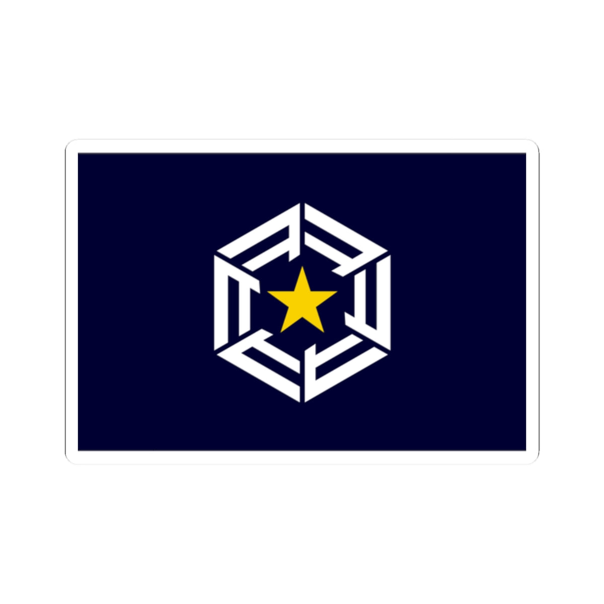 Flag of Ōmu Hokkaido (Japan) STICKER Vinyl Kiss-Cut Decal