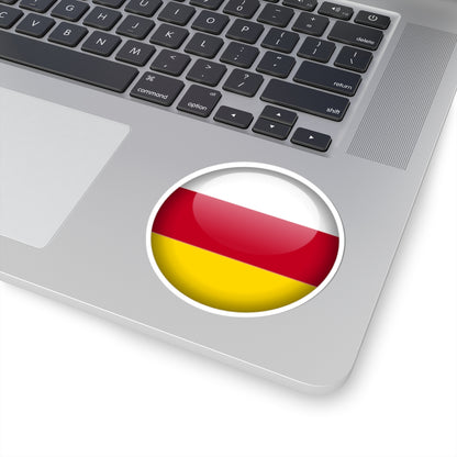 Flag orb North Ossetia (Russia) STICKER Vinyl Kiss-Cut Decal