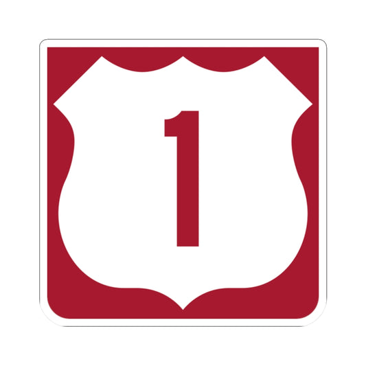 US 1 FL reversed (Florida) (Road Sign) STICKER Vinyl Kiss-Cut Decal