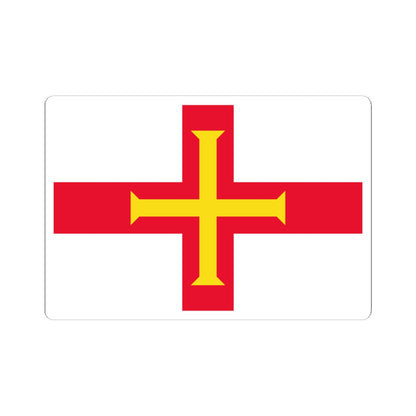 Flag of Guernsey (United Kingdom) STICKER Vinyl Kiss-Cut Decal