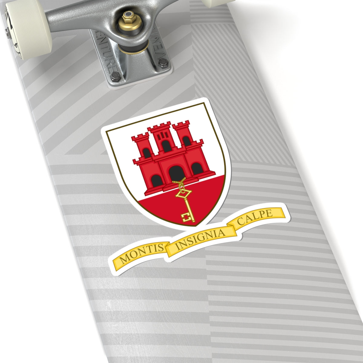 Badge of Gibraltar (Spain) (Coat of Arms) STICKER Vinyl Kiss-Cut Decal