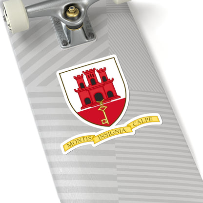 Badge of Gibraltar (Spain) (Coat of Arms) STICKER Vinyl Kiss-Cut Decal