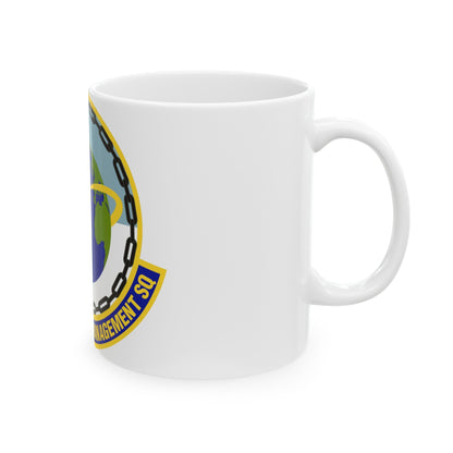 424th Supply Chain Management Squadron (U.S. Air Force) White Coffee Mug-The Sticker Space