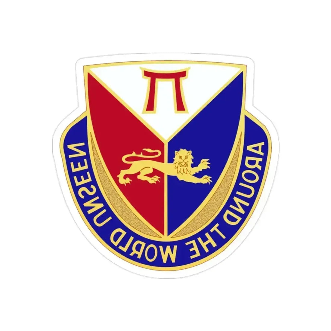 425 Infantry Regiment (U.S. Army) REVERSE PRINT Transparent Die-Cut STICKER 2 Inch Die-Cut Transparent - The Sticker Space