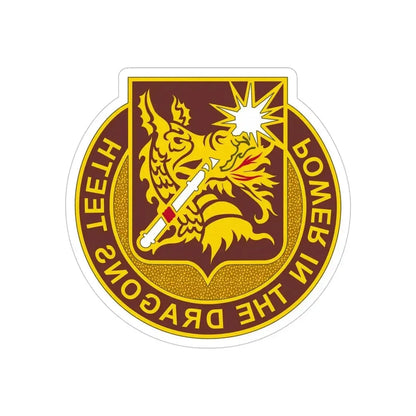 425 Medical Battalion (U.S. Army) REVERSE PRINT Transparent Die-Cut STICKER - The Sticker Space