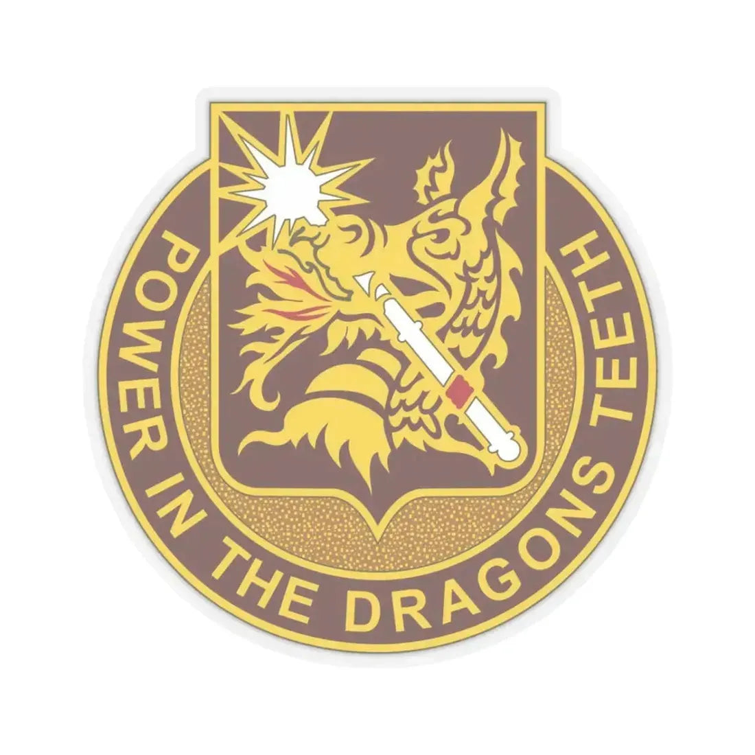 425 Medical Battalion (U.S. Army) STICKER Vinyl Kiss-Cut Decal 3 Inch Transparent - The Sticker Space