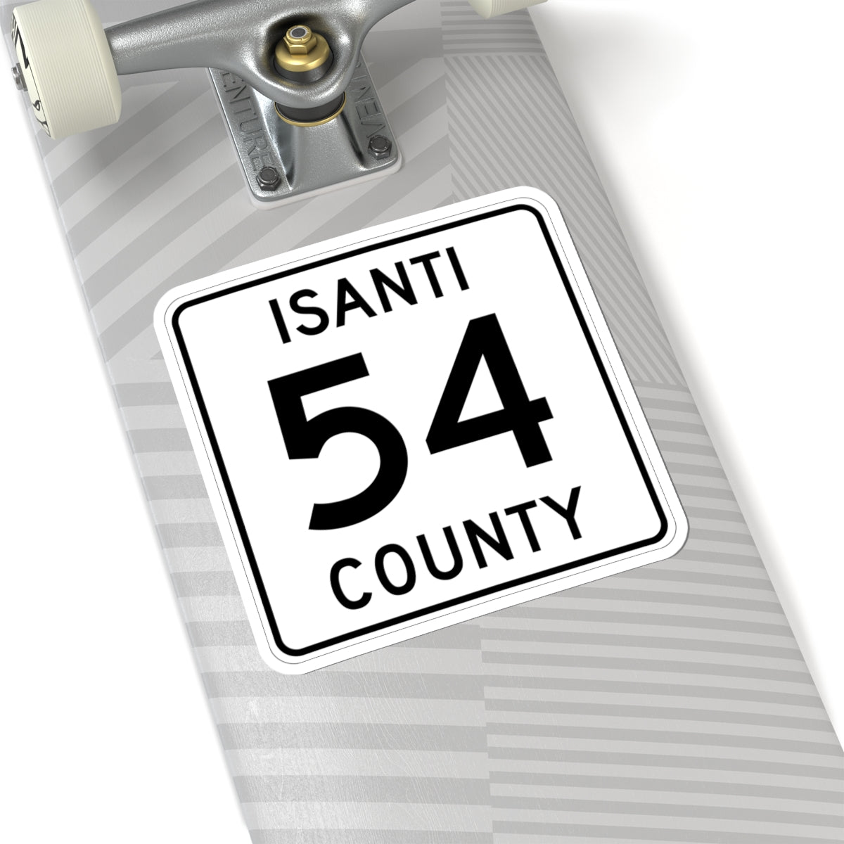 Isanti County 54 MN (Minnesota) (Road Sign) STICKER Vinyl Kiss-Cut Decal