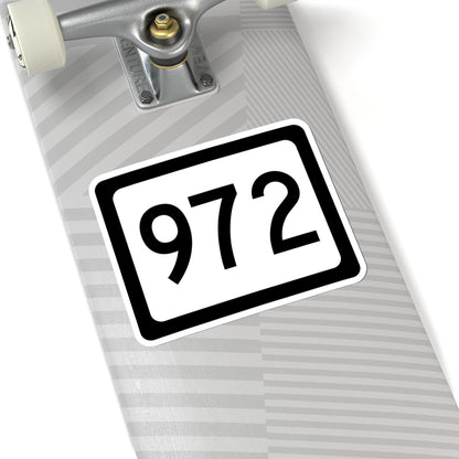WV-972 (Virginia) (Road Sign) STICKER Vinyl Kiss-Cut Decal