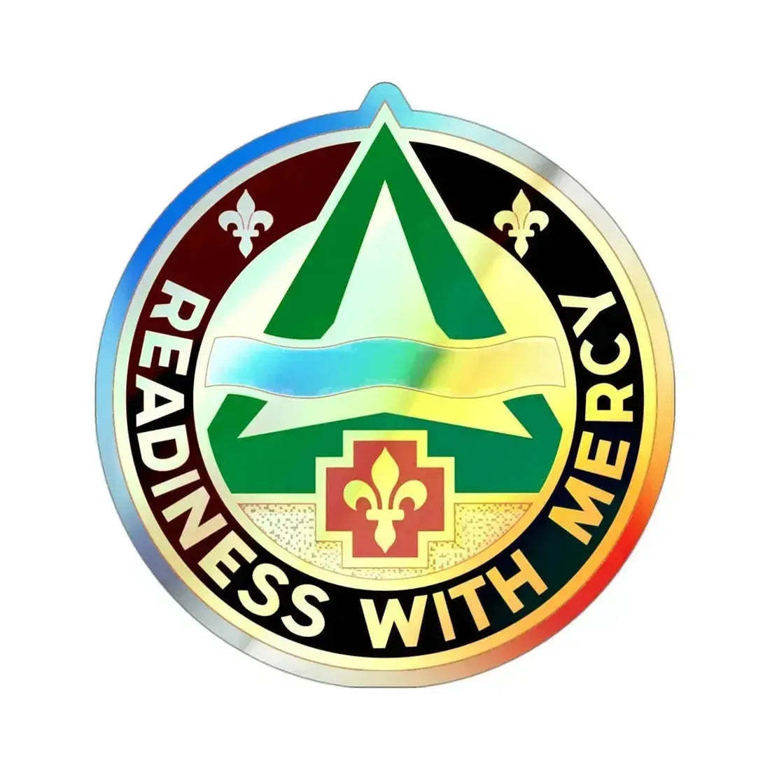 426 Medical Brigade 2 (U.S. Army) Holographic STICKER Die-Cut Vinyl Decal 3 Inch Holographic - The Sticker Space