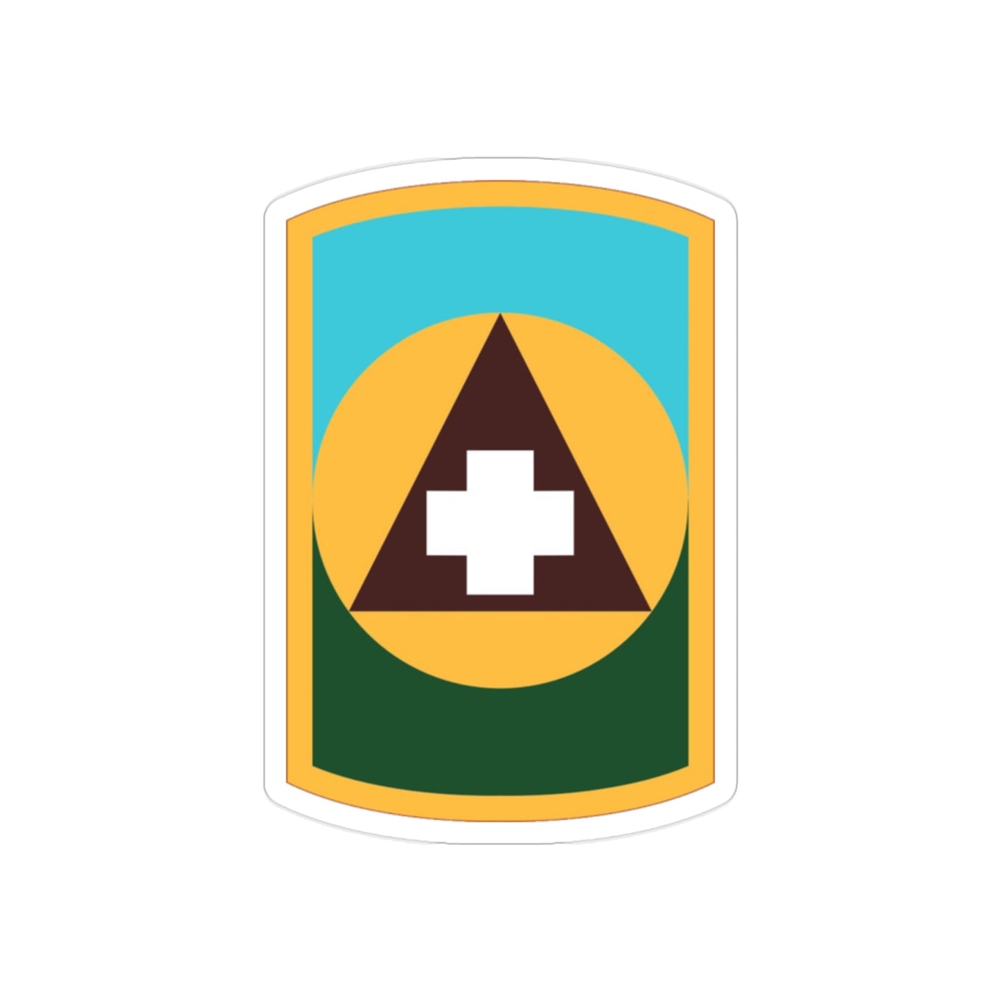 426 Medical Brigade (U.S. Army) REVERSE PRINT Transparent STICKER-2" × 2"-The Sticker Space