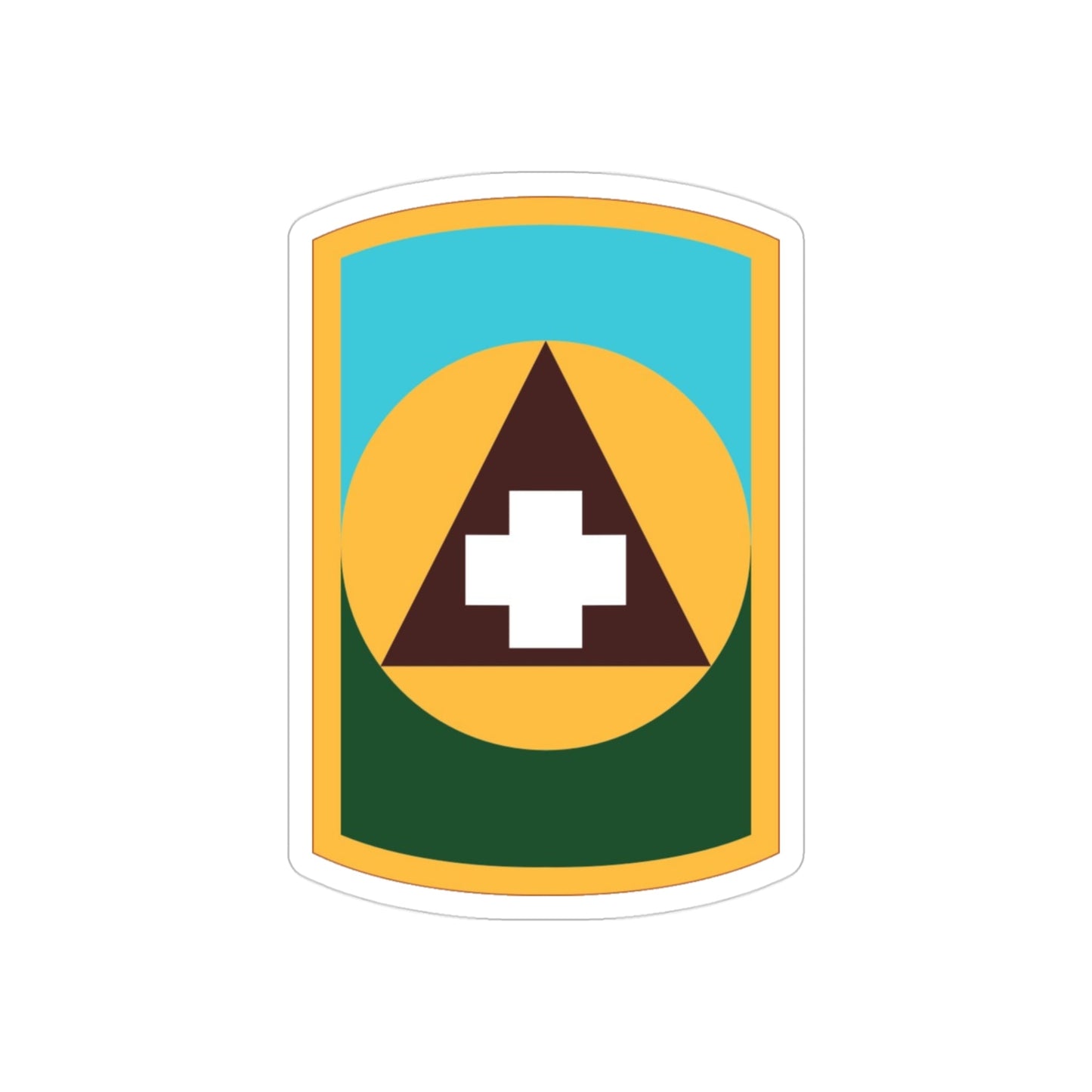 426 Medical Brigade (U.S. Army) REVERSE PRINT Transparent STICKER-3" × 3"-The Sticker Space