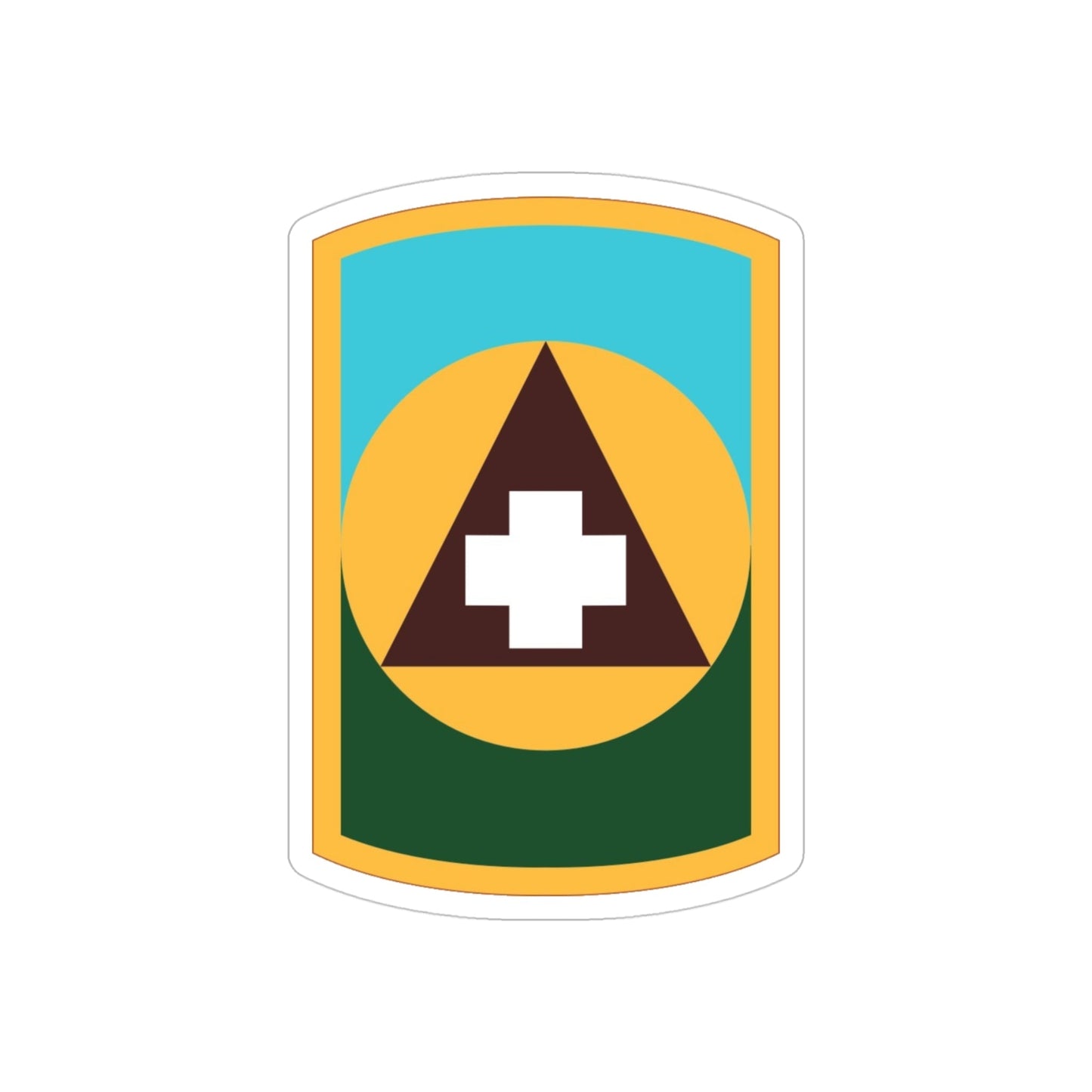 426 Medical Brigade (U.S. Army) REVERSE PRINT Transparent STICKER-4" × 4"-The Sticker Space