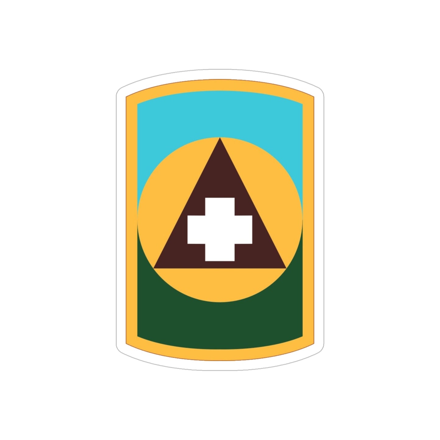 426 Medical Brigade (U.S. Army) REVERSE PRINT Transparent STICKER-5" × 5"-The Sticker Space