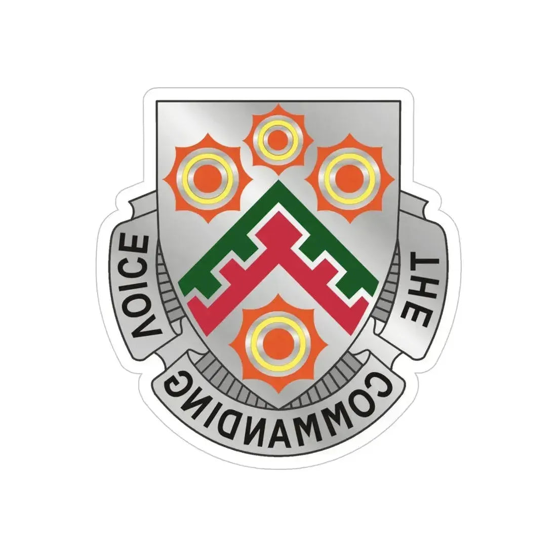 426 Signal Battalion (U.S. Army) REVERSE PRINT Transparent Die-Cut STICKER 5 Inch Die-Cut Transparent - The Sticker Space