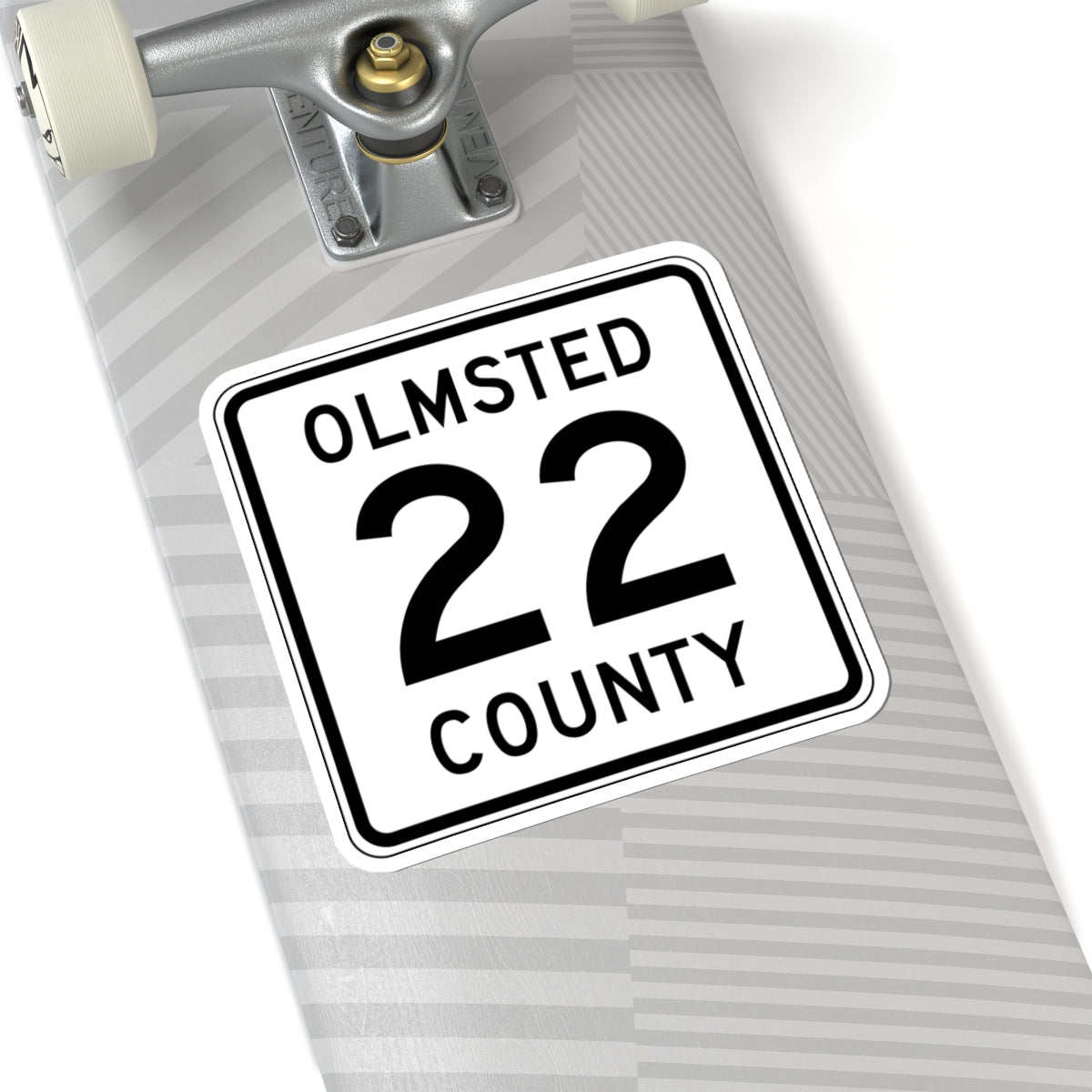 Olmsted County Route 22 (Minnesota) (Road Sign) STICKER Vinyl Kiss-Cut Decal