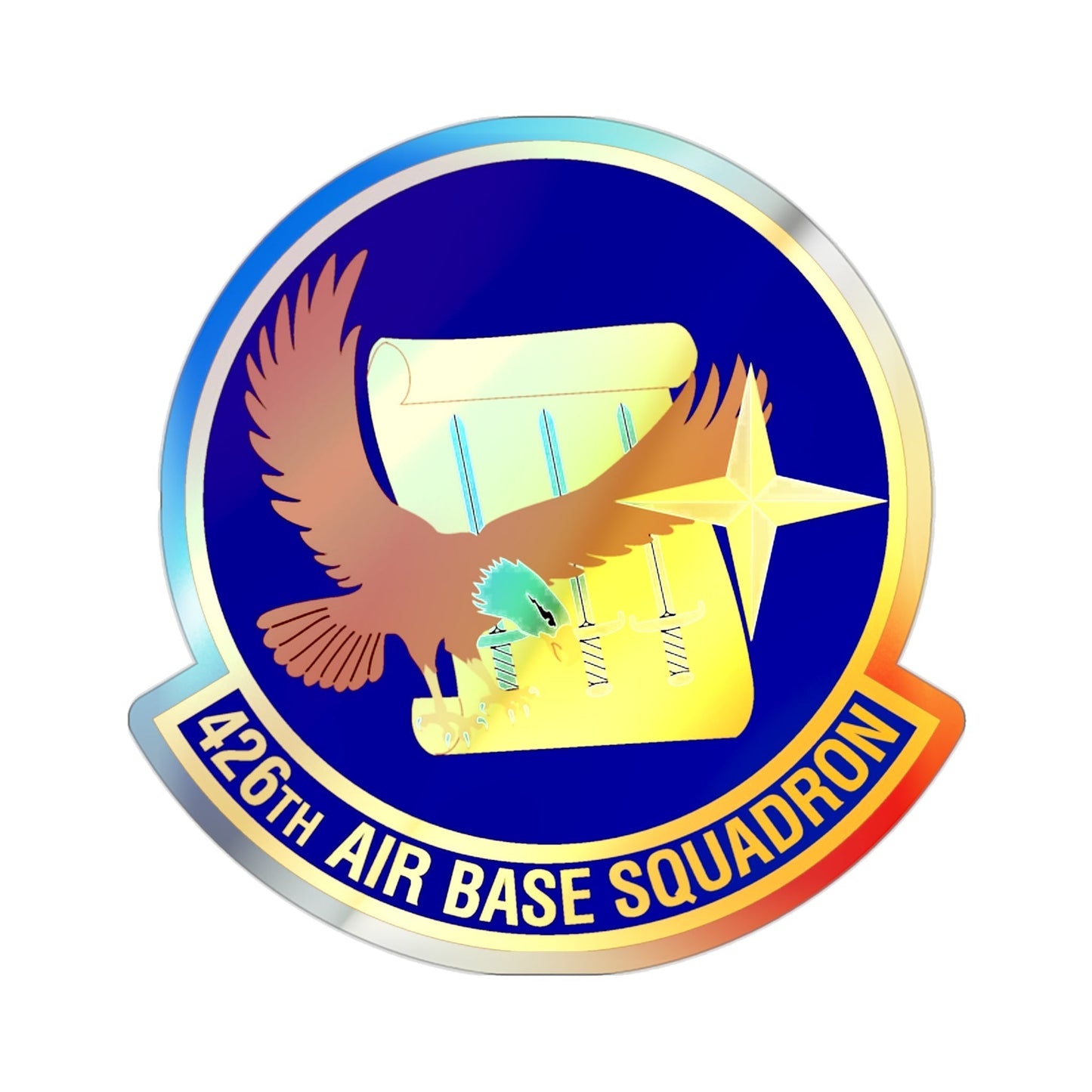 426th Air Base Squadron (U.S. Air Force) Holographic STICKER Die-Cut Vinyl Decal-2 Inch-The Sticker Space