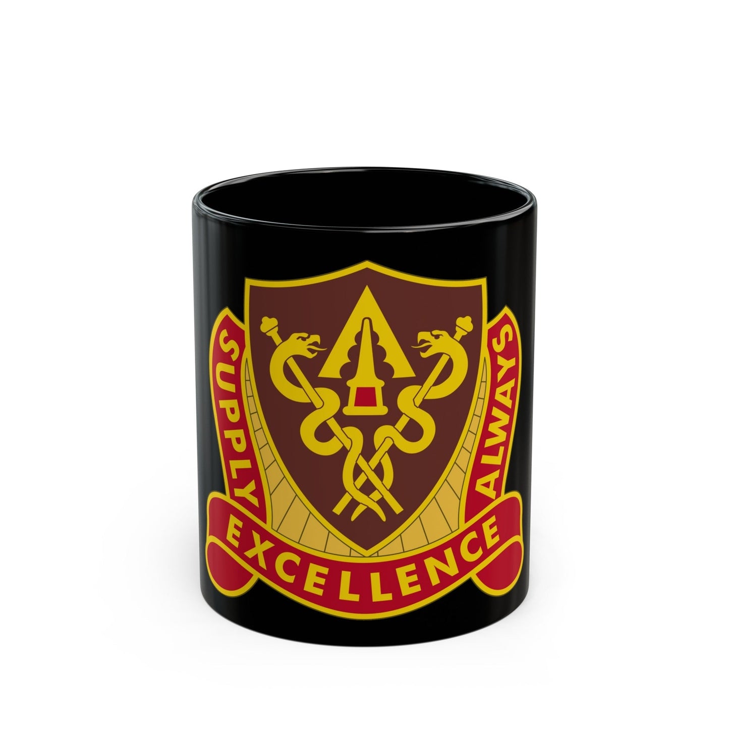 427 Medical Battalion (U.S. Army) Black Coffee Mug-11oz-The Sticker Space