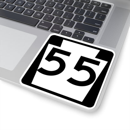 PA-55 (Pennsylvania) (Road Sign) STICKER Vinyl Kiss-Cut Decal