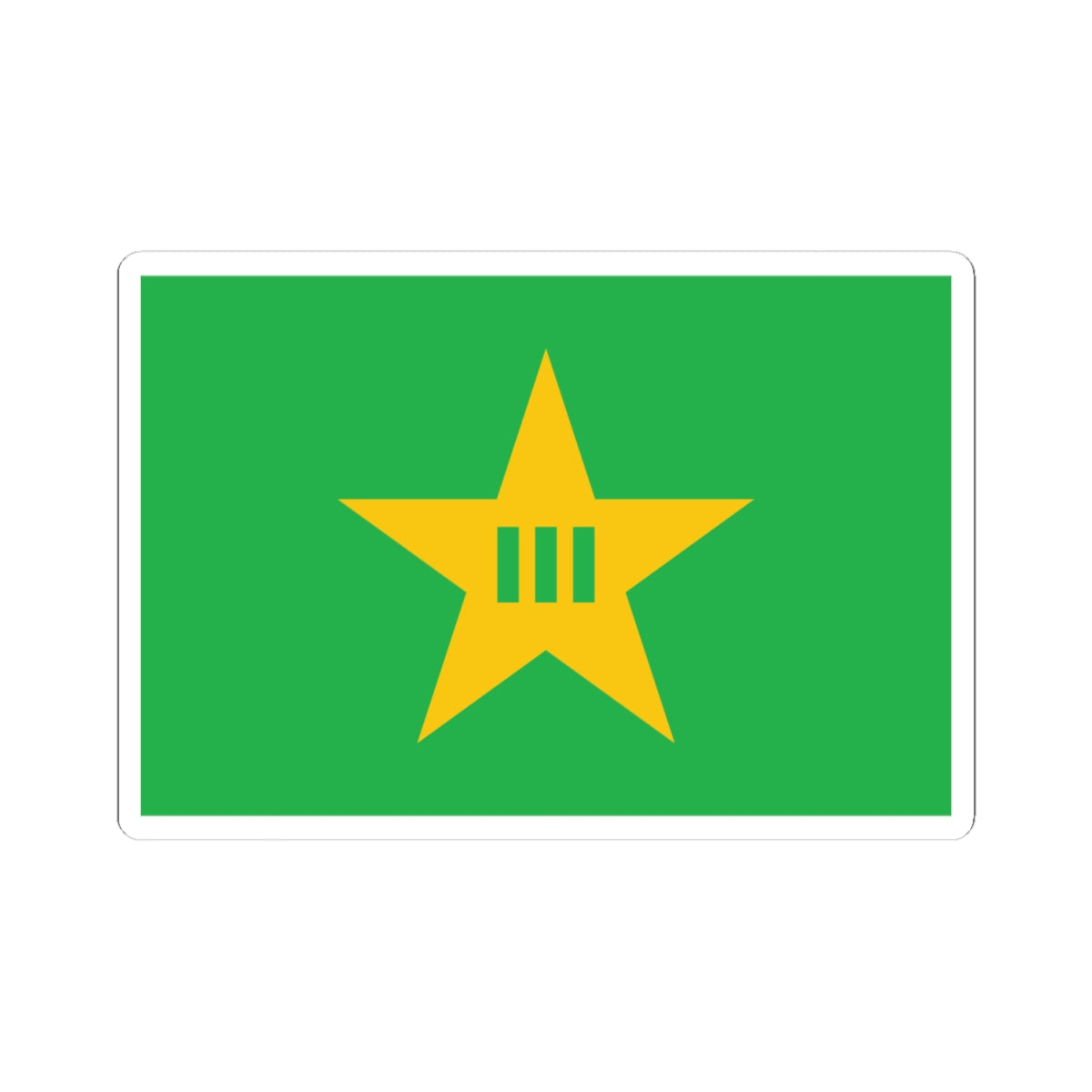Flag of Okawa Kochi (Japan) STICKER Vinyl Kiss-Cut Decal