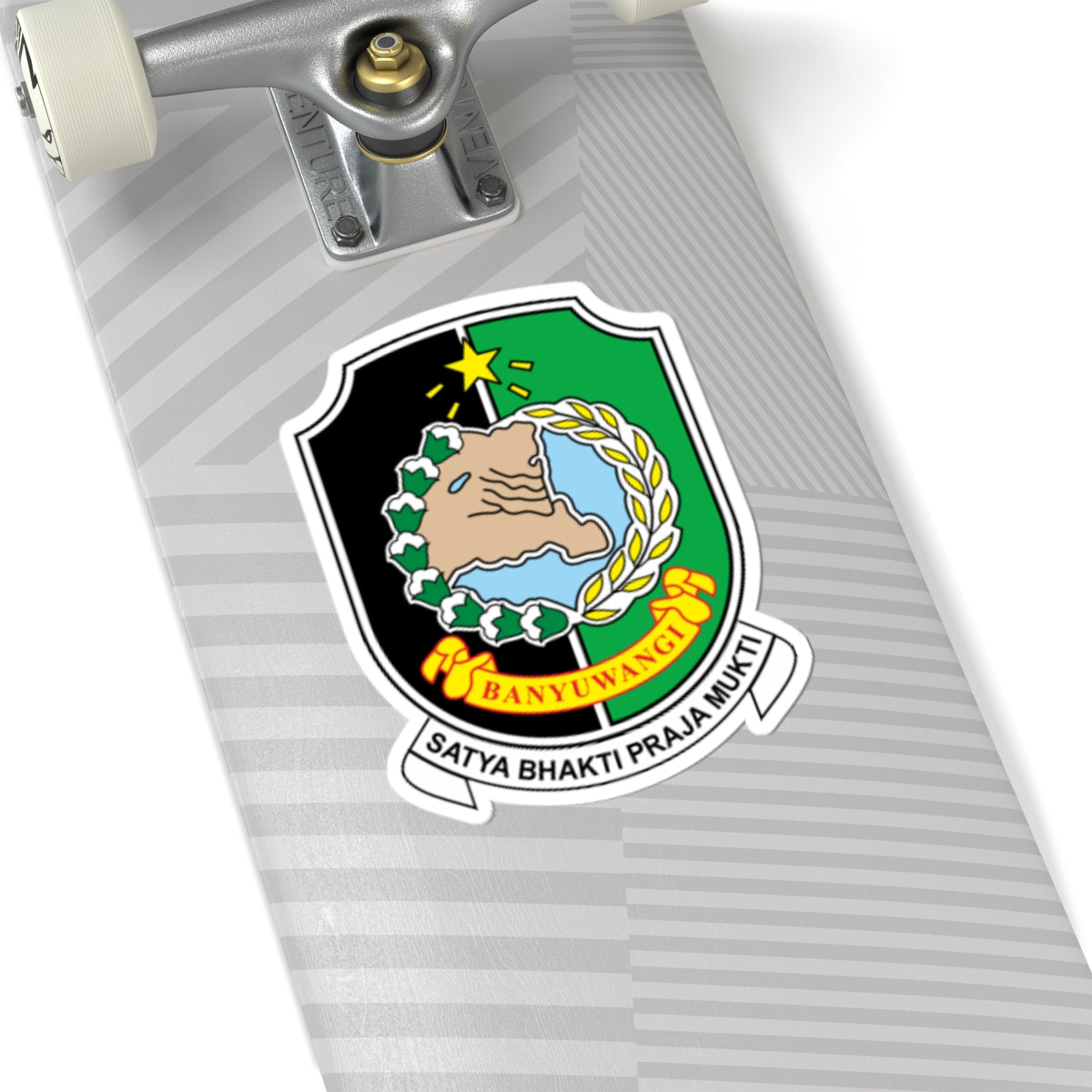 Banyuwangi Regency coat of arms (Indonesia) (Coat of Arms) STICKER Vinyl Kiss-Cut Decal