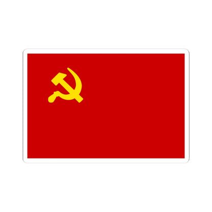 Flag of the Syrian Communist Party Bakdash (Syria) STICKER Vinyl Kiss-Cut Decal