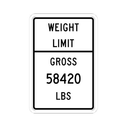 Texas MUTCD R12-1T template (Texas) (Road Sign) STICKER Vinyl Kiss-Cut Decal