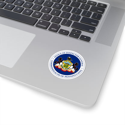 Seal of the Inspector General of Pennsylvania - STICKER Vinyl Kiss-Cut Decal