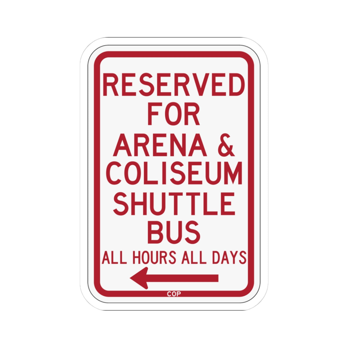PBOT Road sign P4141 (Oregon) (Road Sign) STICKER Vinyl Kiss-Cut Decal