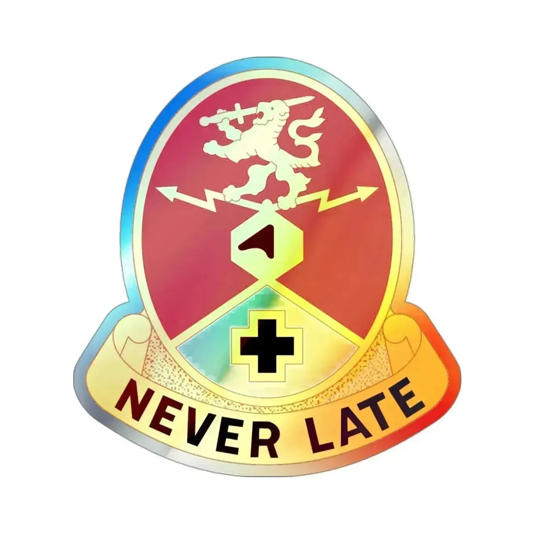 428 Medical Center (U.S. Army) Holographic STICKER Die-Cut Vinyl Decal 3 Inch Holographic - The Sticker Space