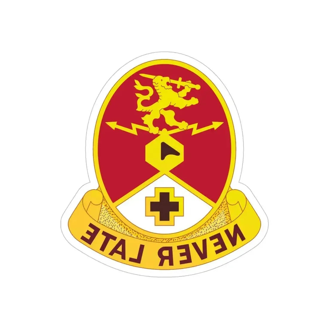 428 Medical Center (U.S. Army) REVERSE PRINT Transparent Die-Cut STICKER - The Sticker Space
