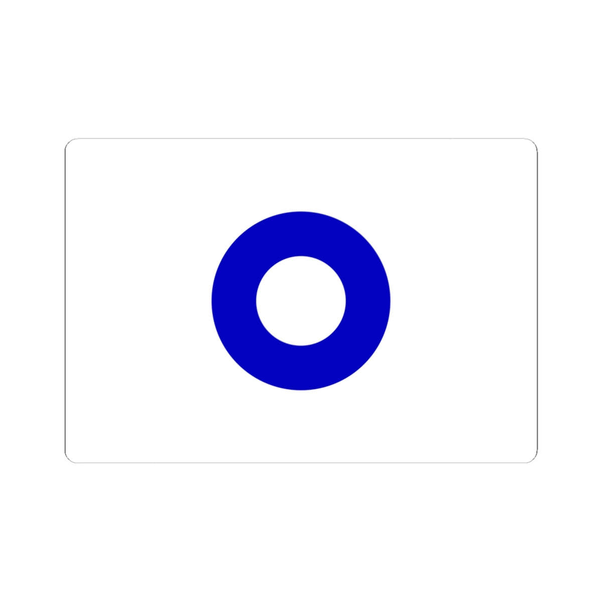 Flag of Ōzu Ehime (Japan) STICKER Vinyl Kiss-Cut Decal