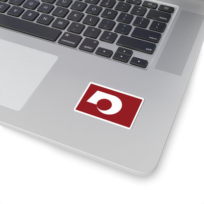 Flag of Kumamoto Prefecture (Japan) STICKER Vinyl Kiss-Cut Decal