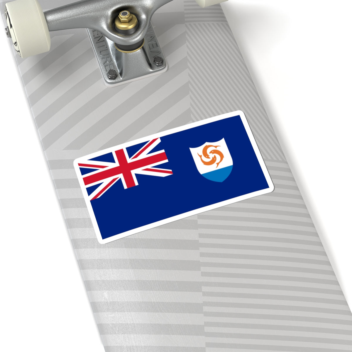 Flag of Anguilla varient (United Kingdom) STICKER Vinyl Kiss-Cut Decal