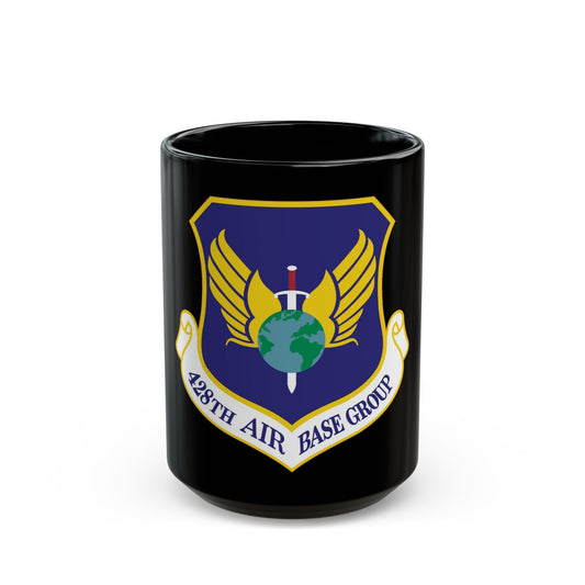 428th Air Base Group (U.S. Air Force) Black Coffee Mug-15oz-The Sticker Space