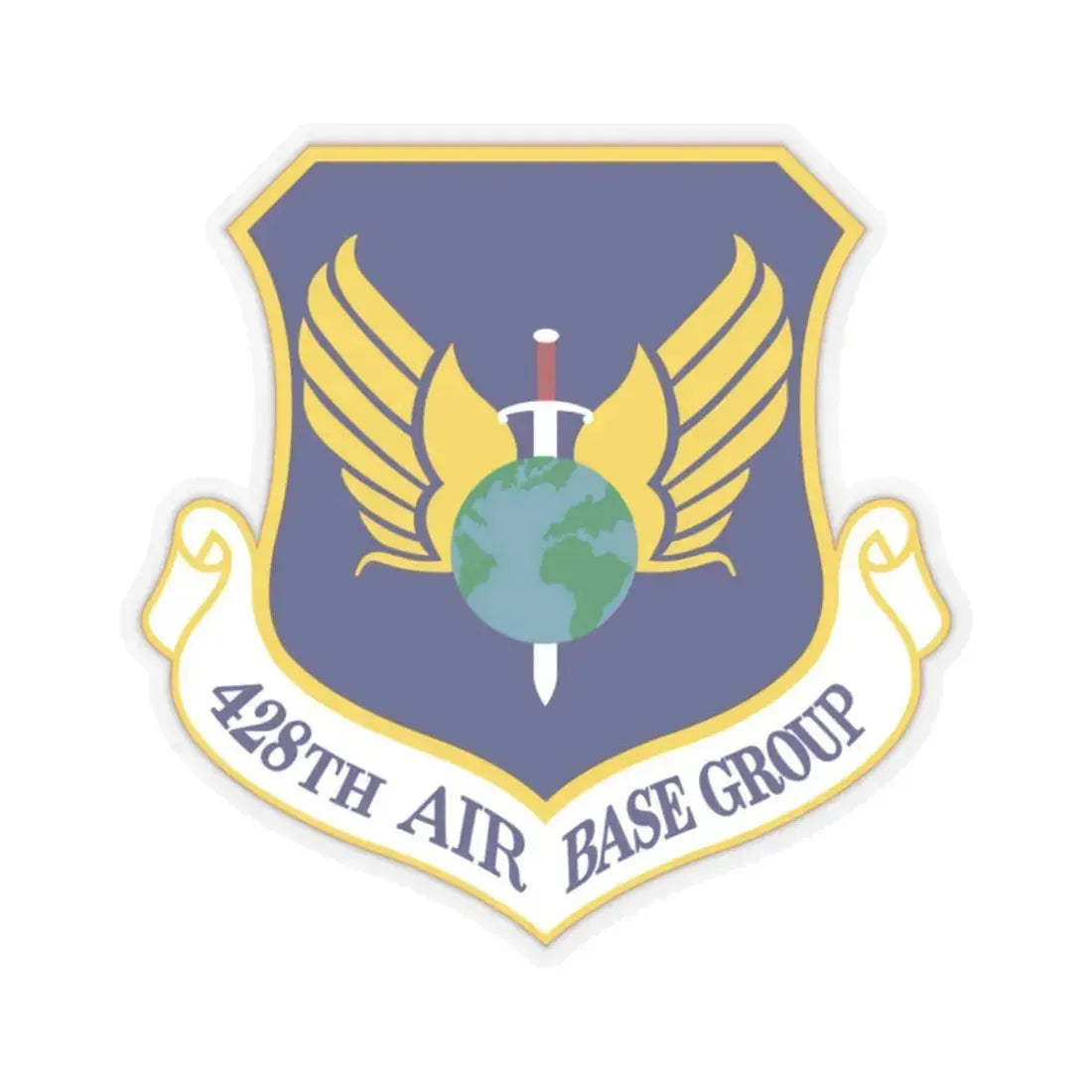 428th Air Base Group (U.S. Air Force) STICKER Vinyl Kiss-Cut Decal 2 Inch Transparent - The Sticker Space