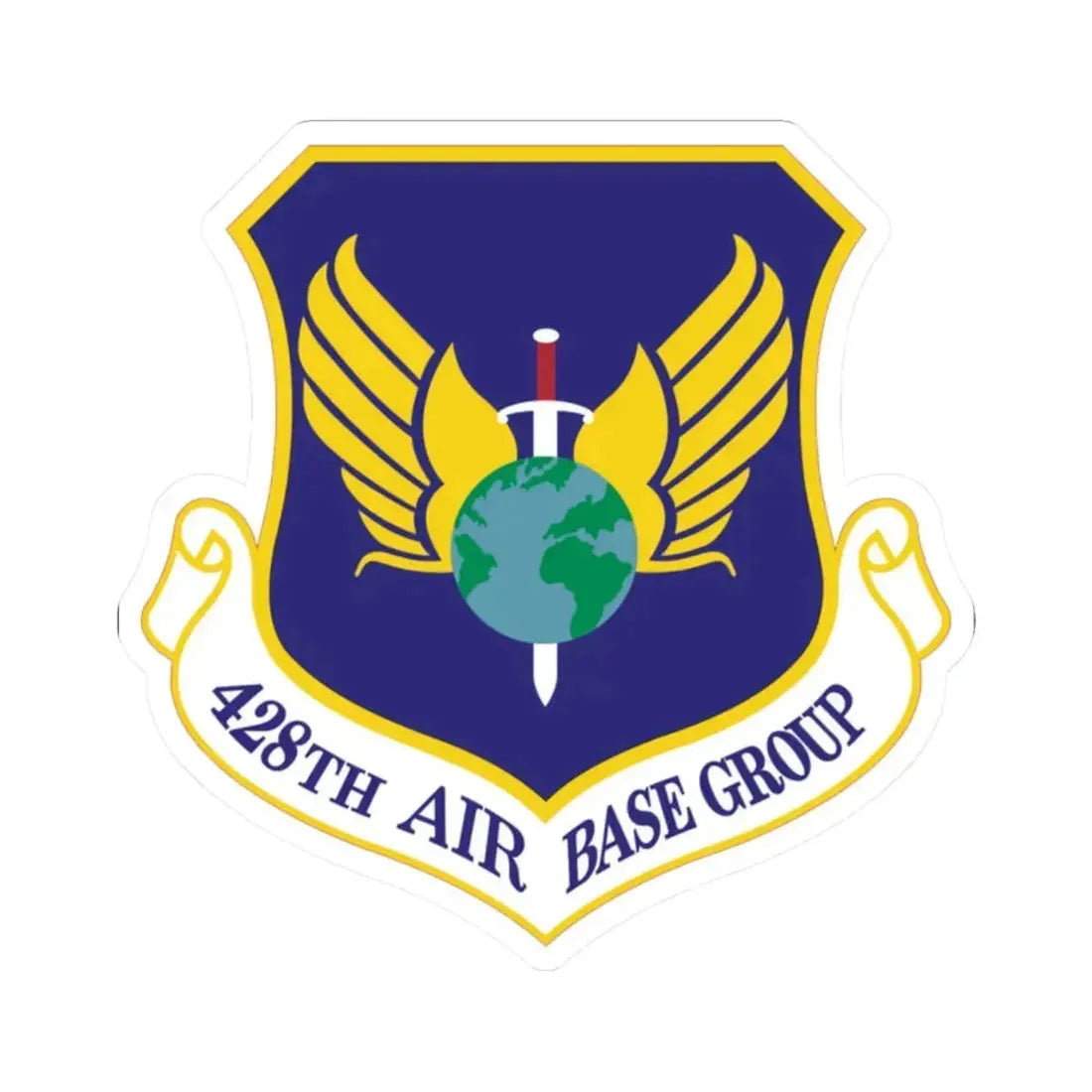 428th Air Base Group (U.S. Air Force) STICKER Vinyl Kiss-Cut Decal 2 Inch White - The Sticker Space