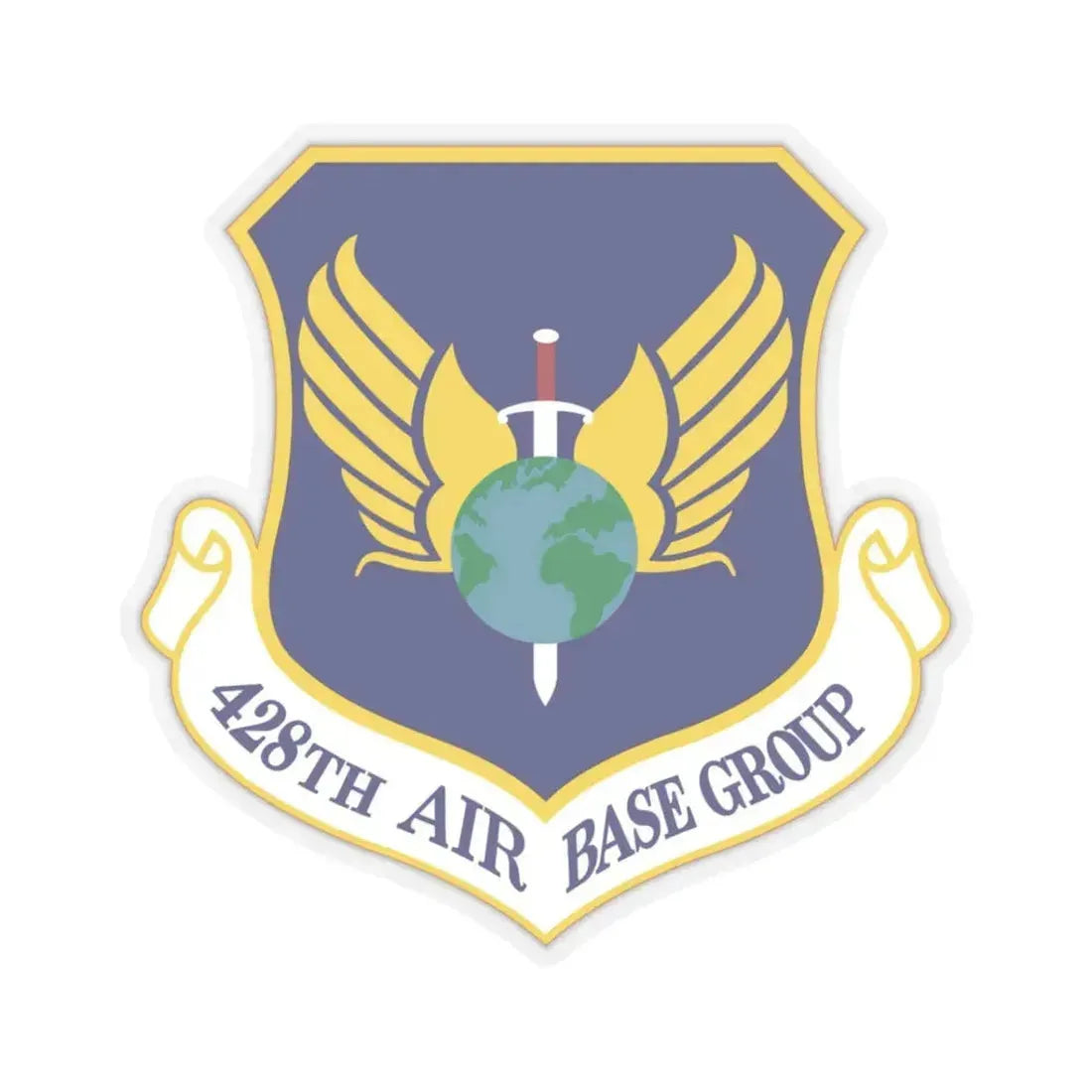 428th Air Base Group (U.S. Air Force) STICKER Vinyl Kiss-Cut Decal 3 Inch Transparent - The Sticker Space