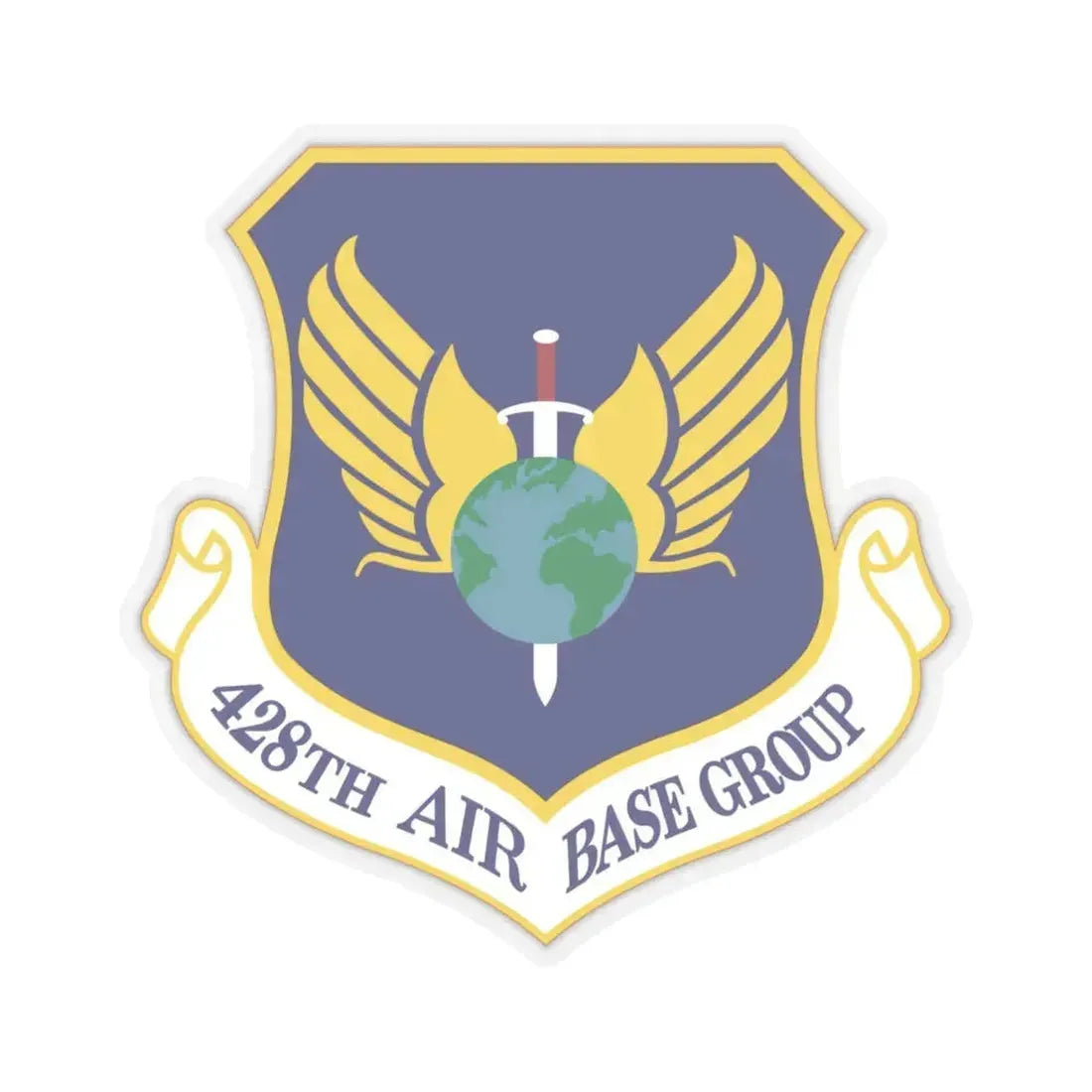 428th Air Base Group (U.S. Air Force) STICKER Vinyl Kiss-Cut Decal 6 Inch Transparent - The Sticker Space