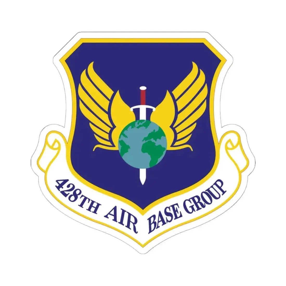 428th Air Base Group (U.S. Air Force) STICKER Vinyl Kiss-Cut Decal 6 Inch White - The Sticker Space