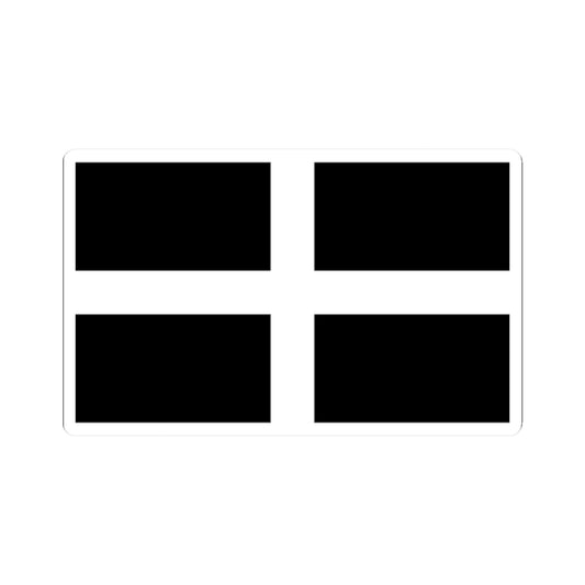 Flag of Cornwall (England) STICKER Vinyl Kiss-Cut Decal
