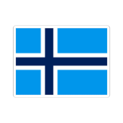 Fictional flag of Svalbard (Norway) STICKER Vinyl Kiss-Cut Decal