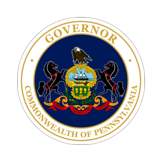 Seal of the Governor of Pennsylvania v2 - STICKER Vinyl Kiss-Cut Decal